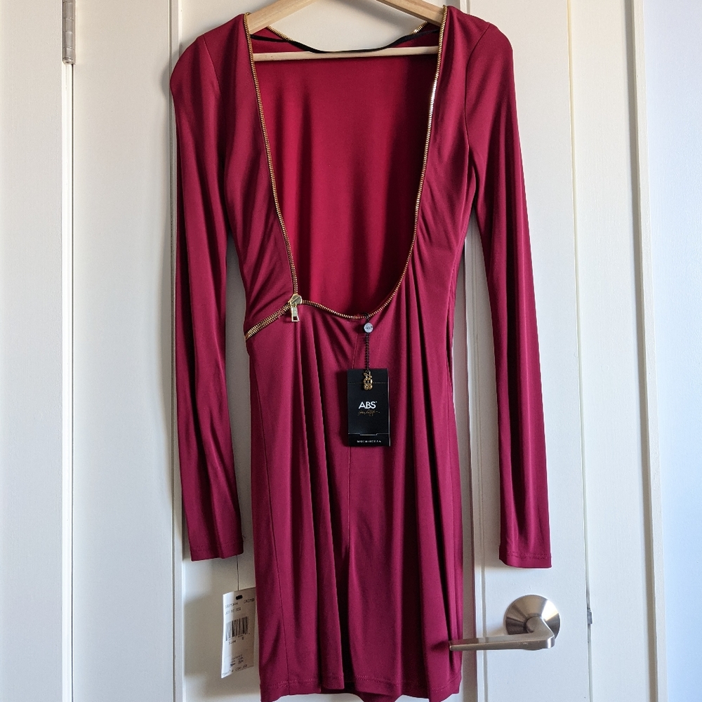 Backless ABS Cocktail Dress